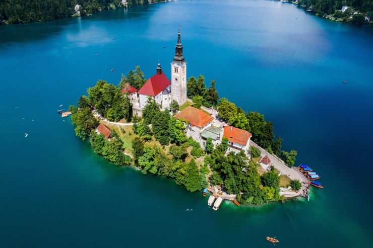 Island of Lake Bled, Slovenia